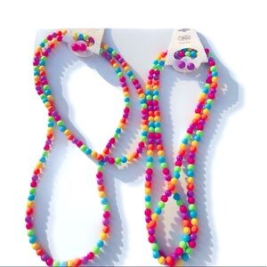 Vintage 2 candy color 🍭 necklace sets kidcore cute sweet trendy 80s 90s